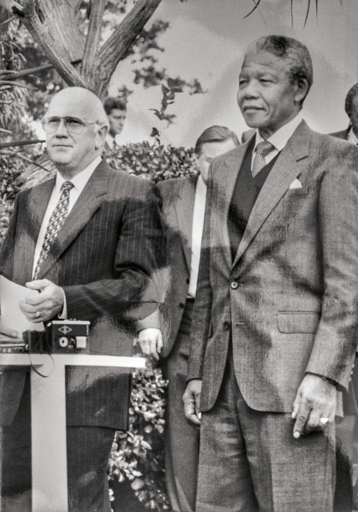 Nelson Mandela and DeKlerk